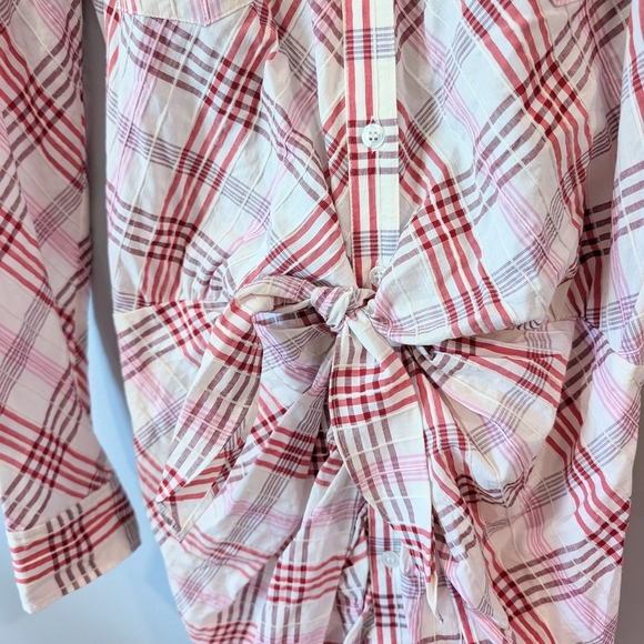 Veronica Beard Red and White Plaid Dress - Picture 6 of 10